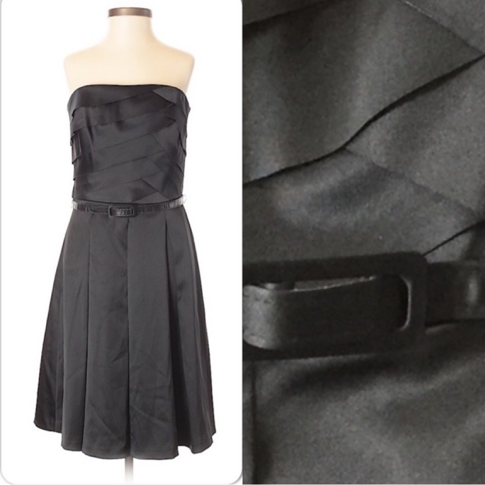 White House Black Market Black holiday strapless